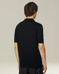 DELUXE WOOL AND SILK POLO SHIRT