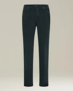 DENIM AND CASHMERE TAILORED JEANS
