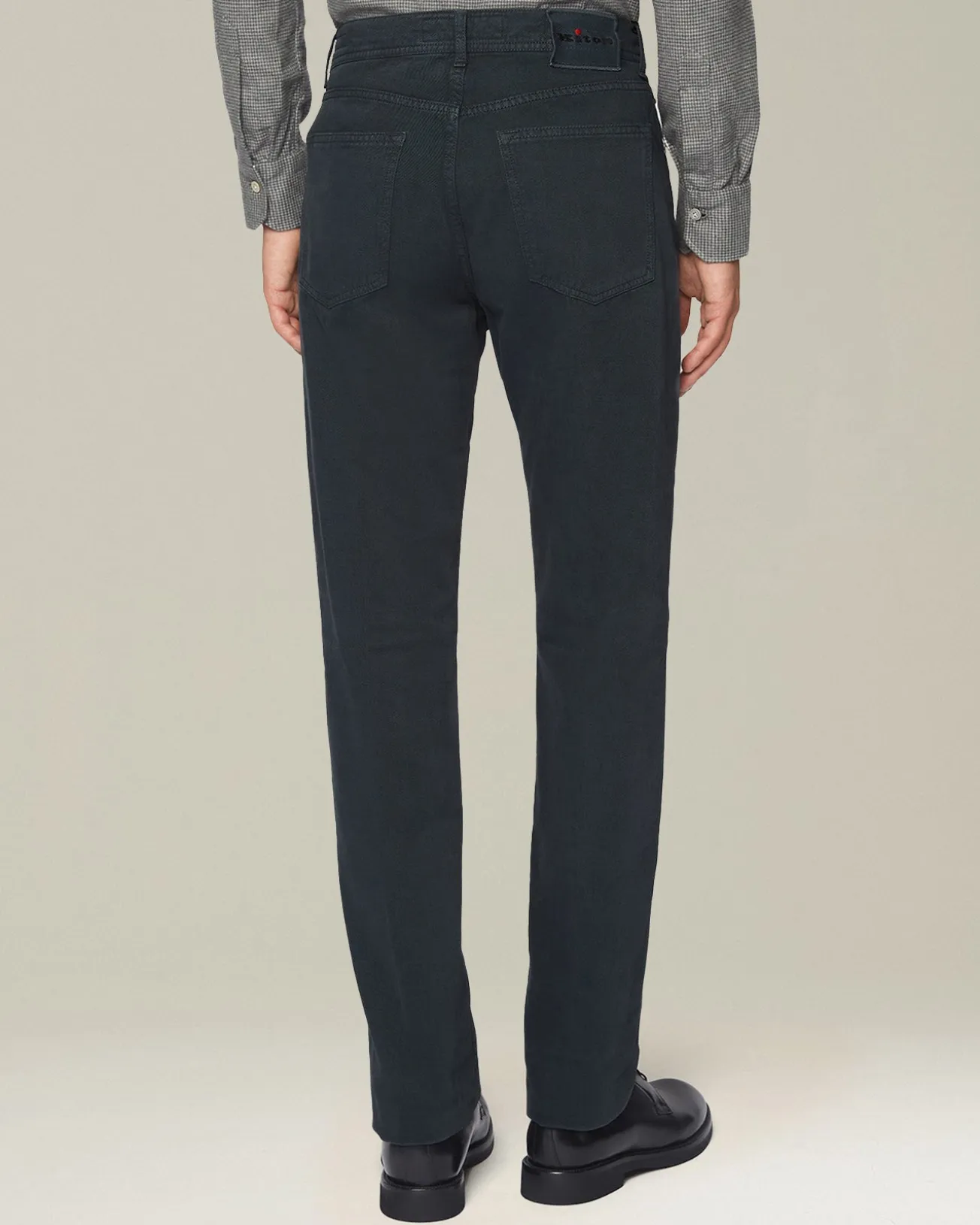 DENIM AND CASHMERE TAILORED JEANS