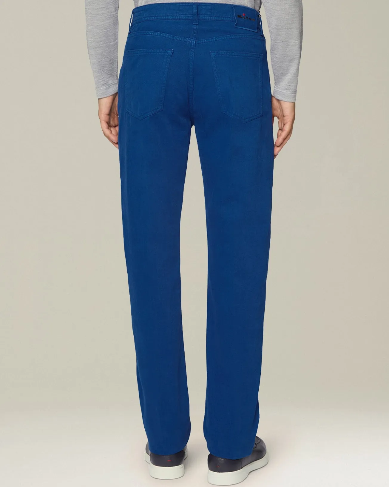 DENIM AND CASHMERE TAILORED JEANS