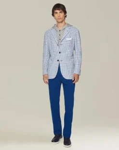 DENIM AND CASHMERE TAILORED JEANS