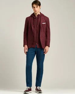 DENIM TROUSERS IN STRETCH COTTON
