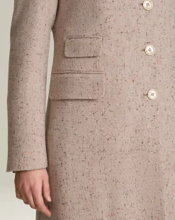 DONEGAL EFFECT CASHMERE COAT