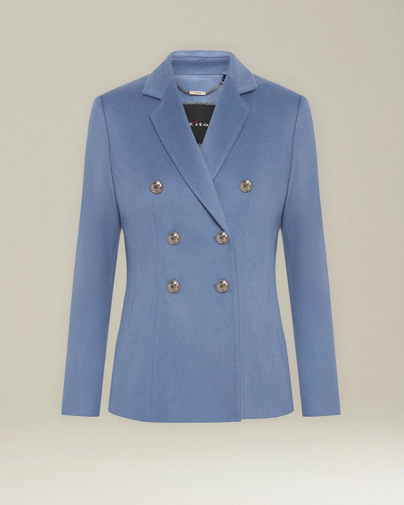 DOUBLE-BREASTED CASHMERE BLAZER