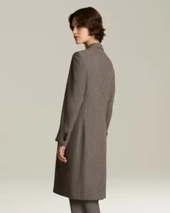 DOUBLE-BREASTED WOOL AND CASHMERE COAT