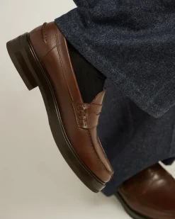 EBONY SMOOTH CALFSKIN LOAFERS