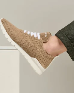 FIT BEIGE CASHMERE SNEAKERS