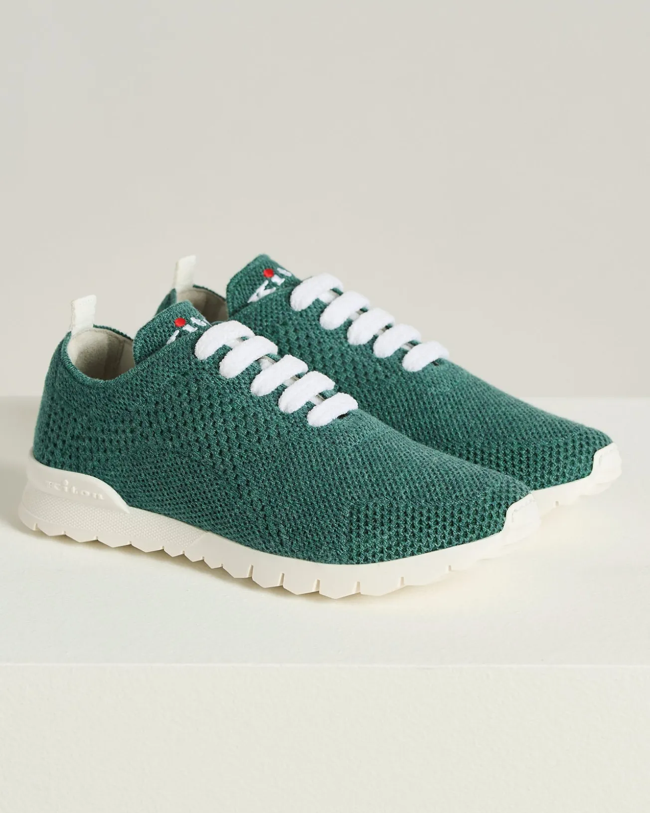 FITS SNEAKERS GREEN 100% CASHMERE
