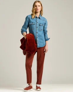 FIT TERRACOTTA CASHMERE SNEAKERS