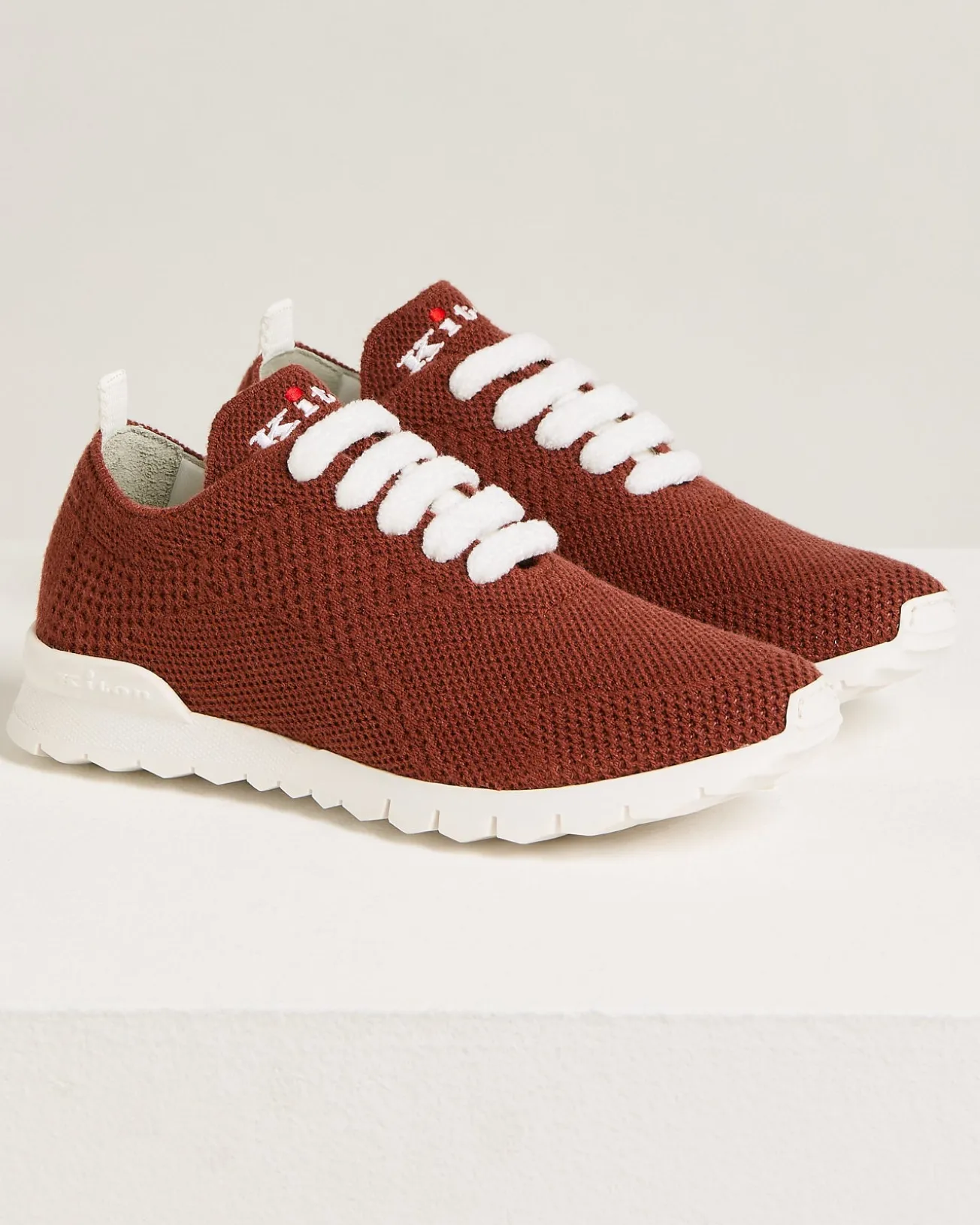 FIT TERRACOTTA CASHMERE SNEAKERS