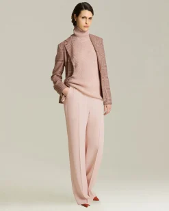 GLEN PLAID CASHMERE AND SILK BLAZER