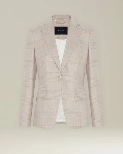 GLEN PLAID CASHMERE BLEND BLAZER