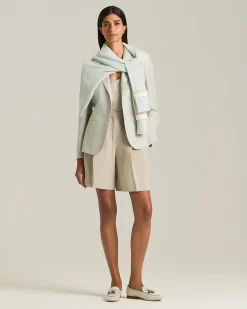 GLEN PLAID SILK BLEND BLAZER
