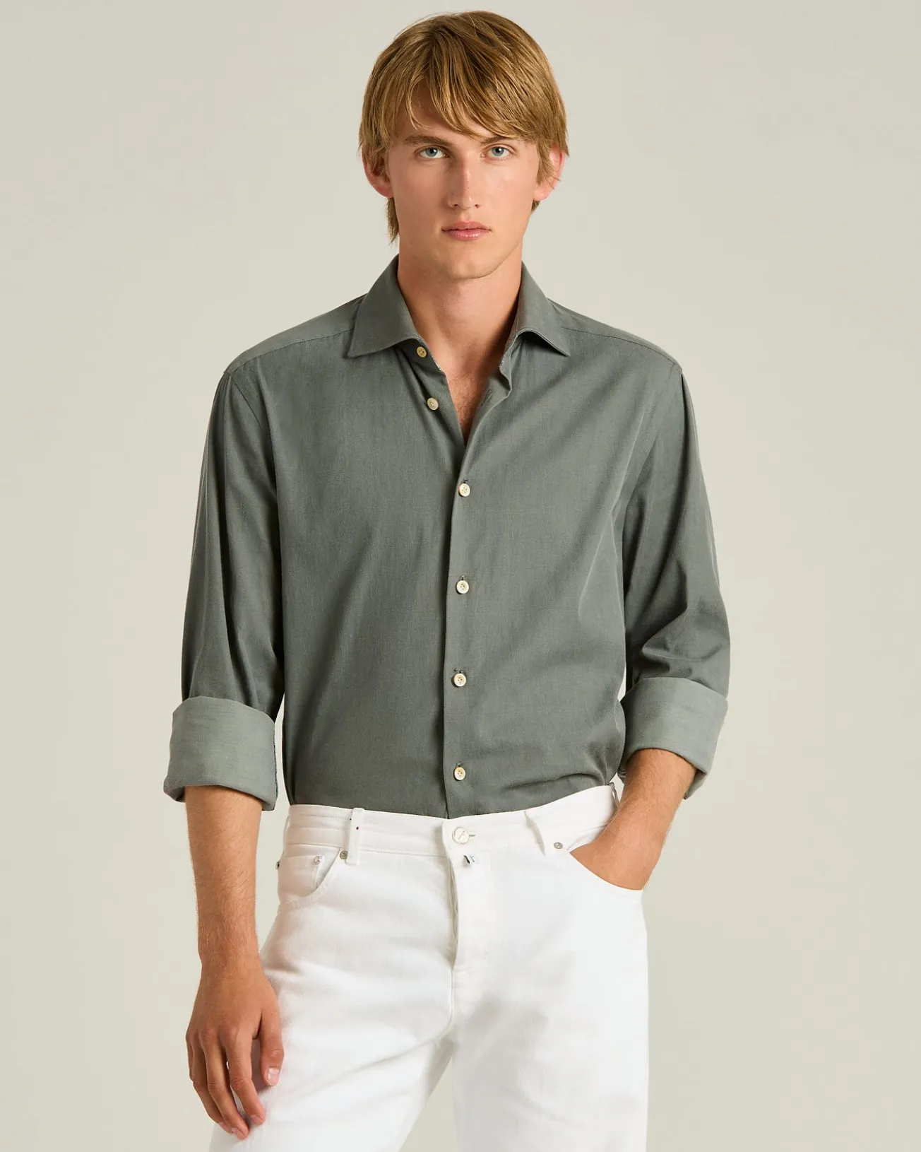GREY COTTON SHIRT