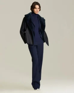 HERRINGBONE WOOL TROUSERS