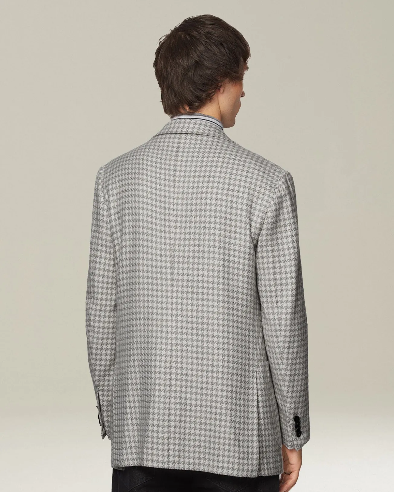 HOUNDSTOOTH CASHMERE BLAZER