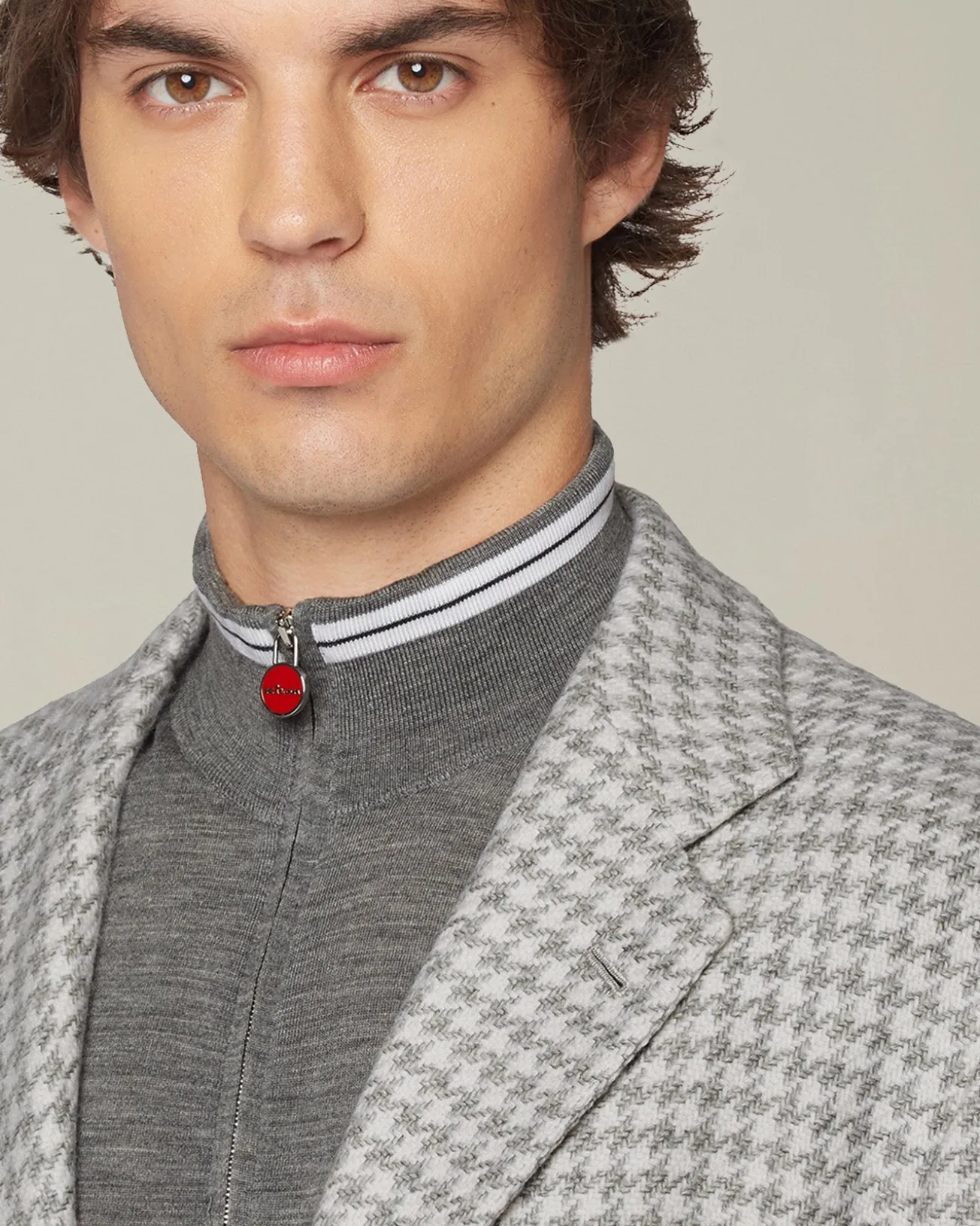 HOUNDSTOOTH CASHMERE BLAZER
