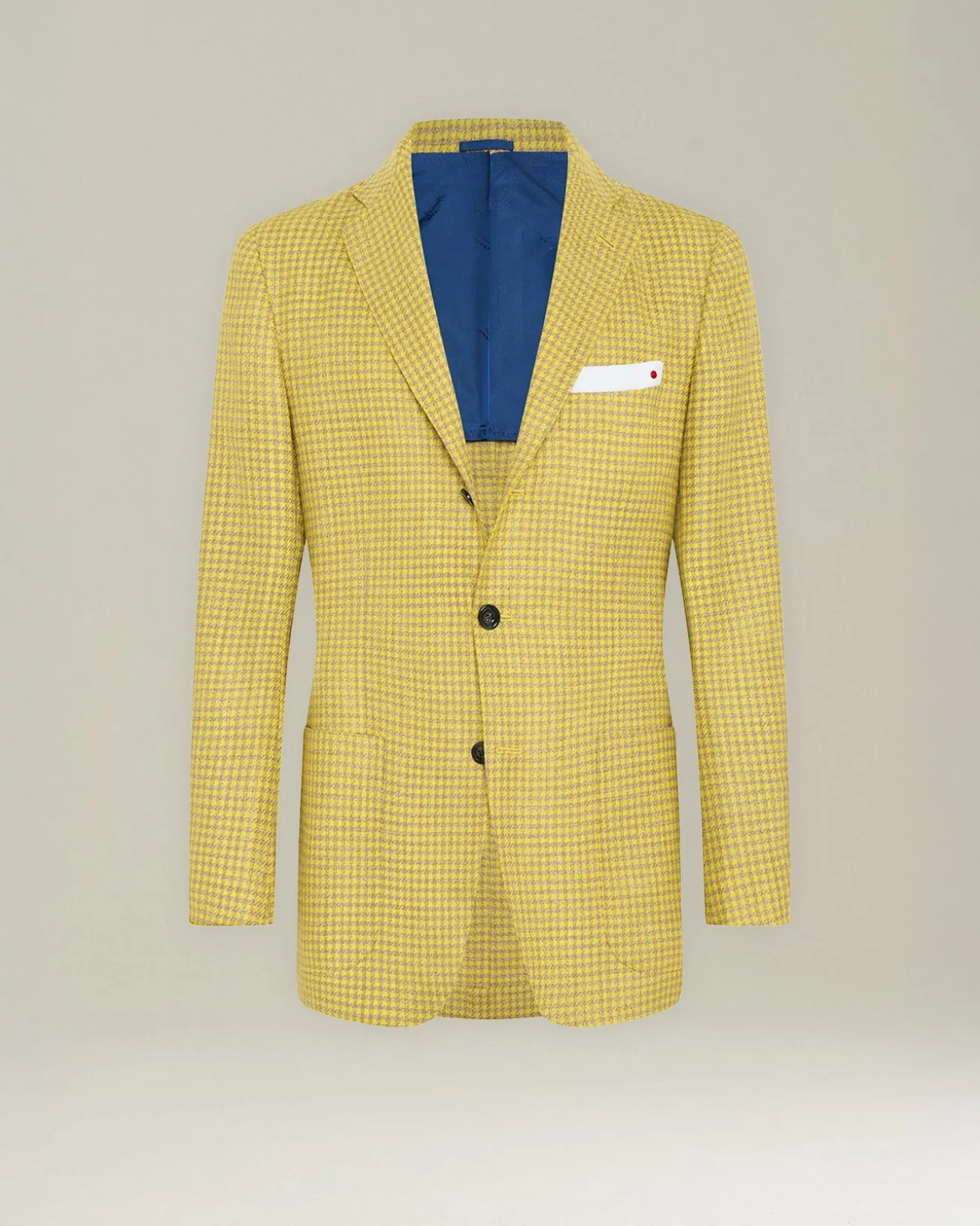 HOUNDSTOOTH CASHMERE BLEND BLAZER