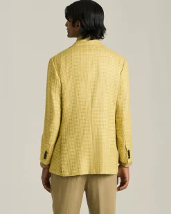 HOUNDSTOOTH CASHMERE BLEND BLAZER