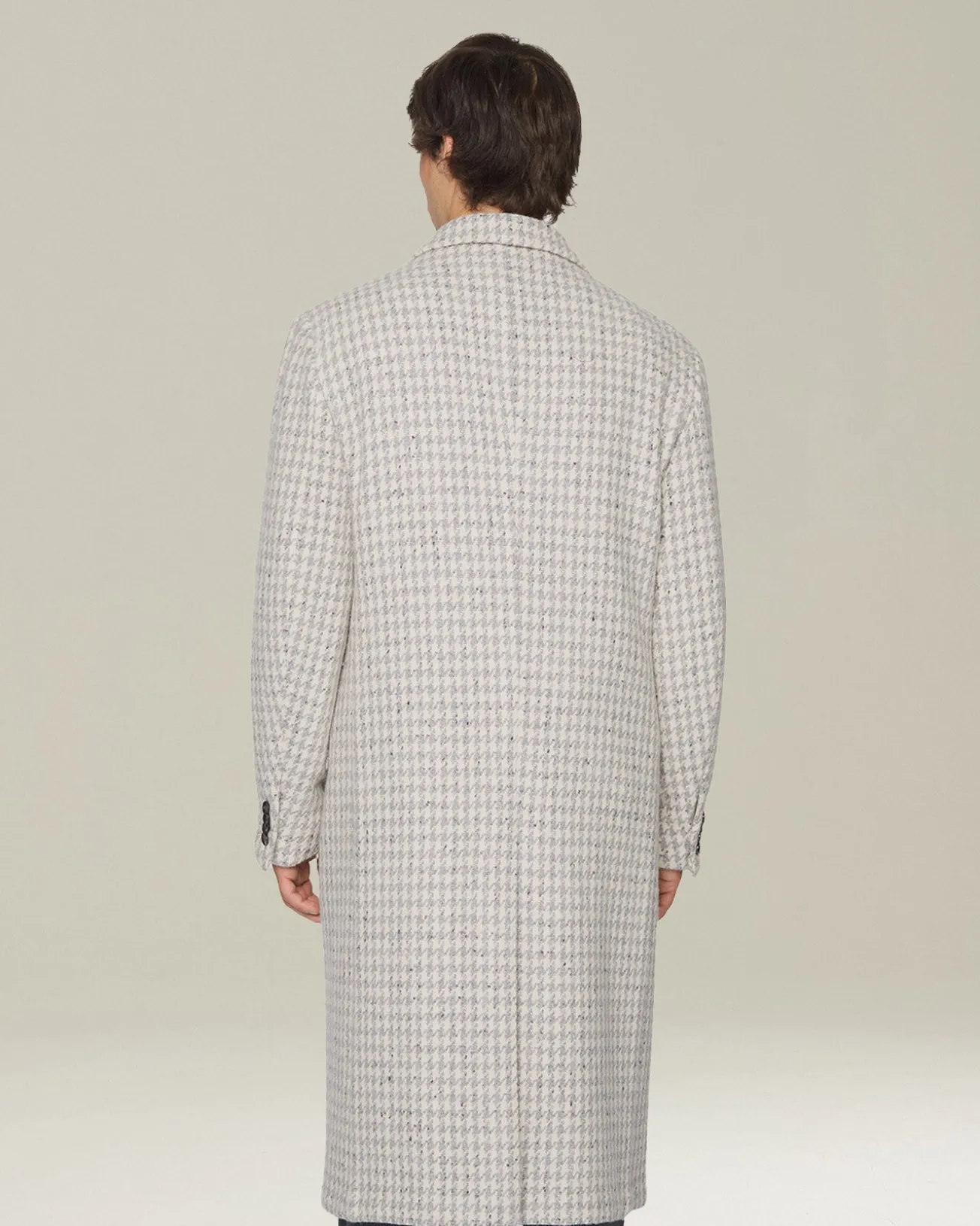 HOUNDSTOOTH CASHMERE BLEND COAT