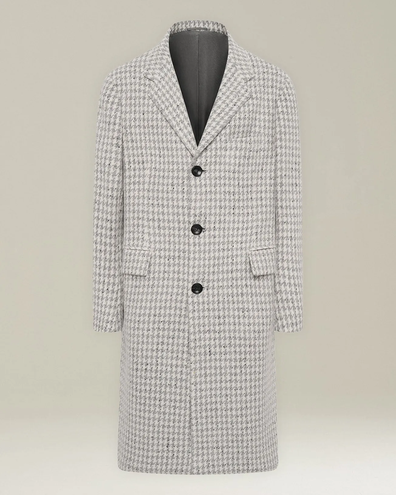 HOUNDSTOOTH CASHMERE BLEND COAT