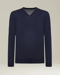 JERSEY V-NECK WOOL
