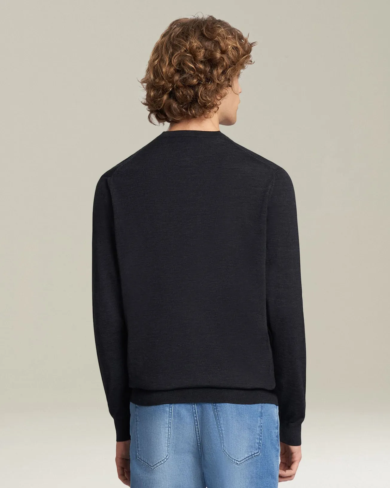 JERSEY V-NECK WOOL