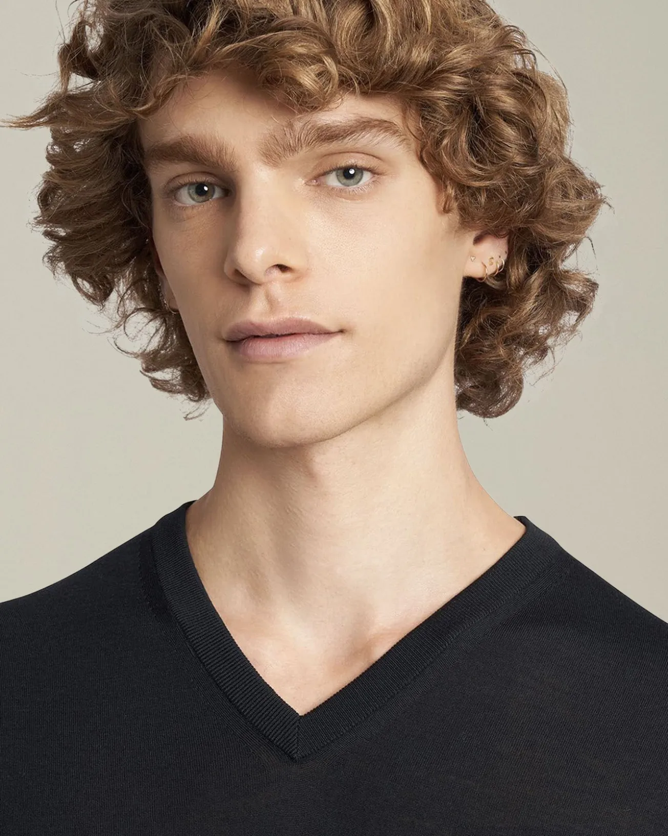 JERSEY V-NECK WOOL