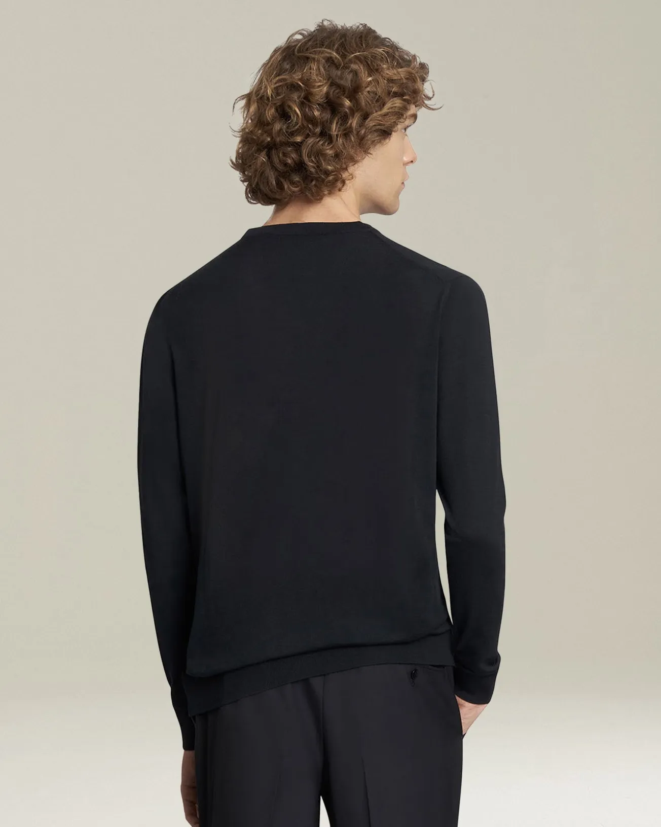 JERSEY V-NECK WOOL