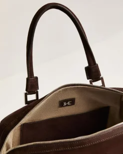 KAYLY BROWN SUEDE HANDBAG