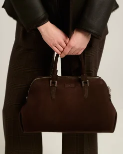 KAYLY BROWN SUEDE HANDBAG