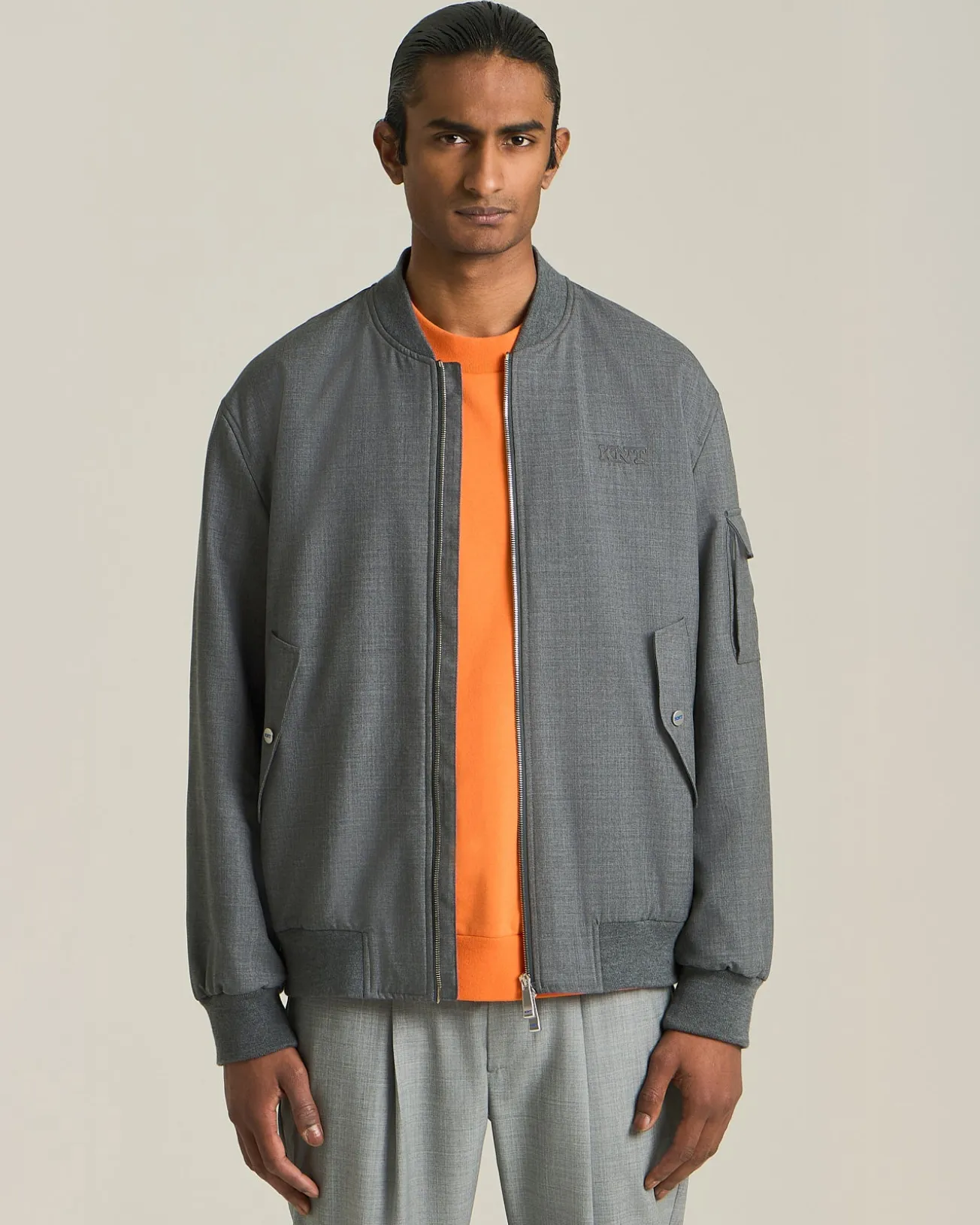 KNT WOOL BOMBER JACKET