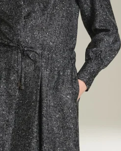 LAMÉ SILK EVENING GOWN