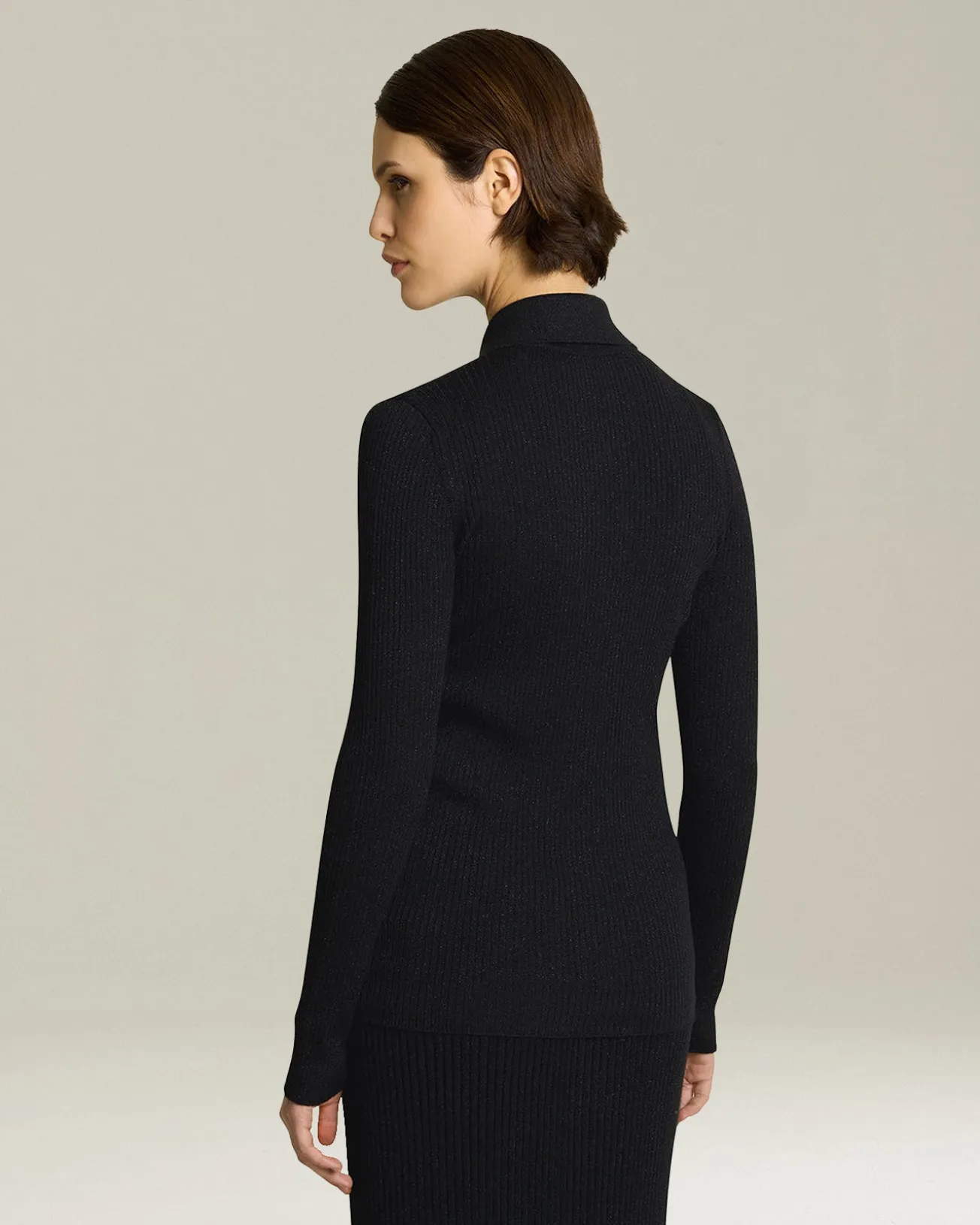LAMÉ WOOL SHIRT