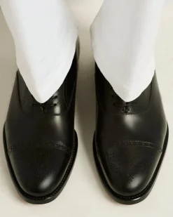 LEATHER LACE-UP SHOE BLACK CALFSKIN
