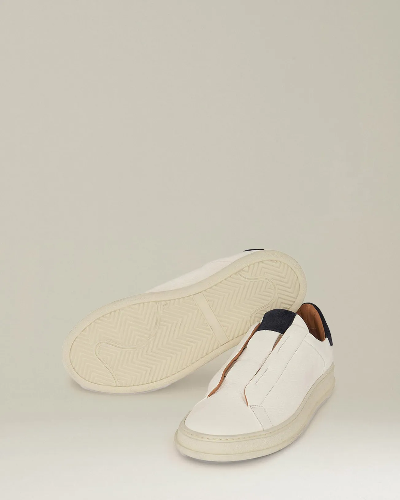 LEATHER SLIP-ON SNEAKERS