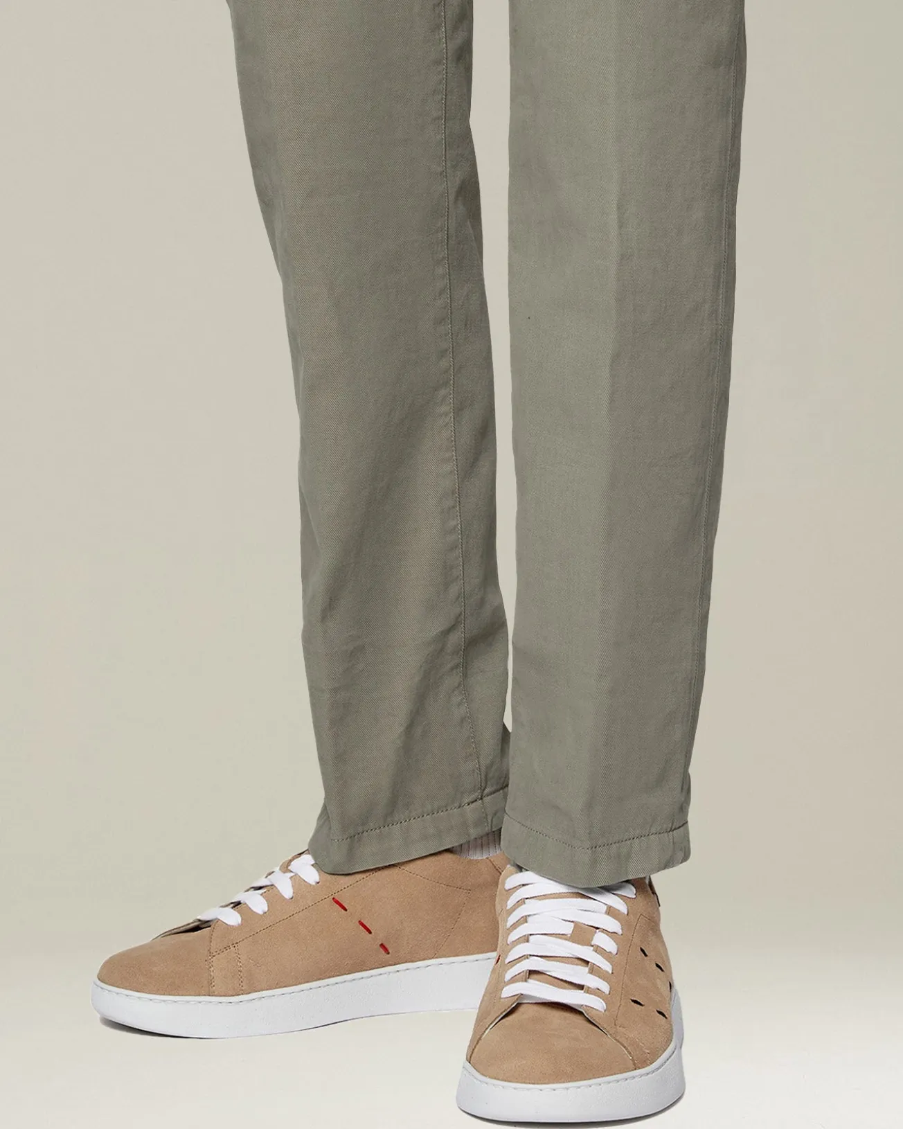 LEATHER ‘STITCHING’ SNEAKERS