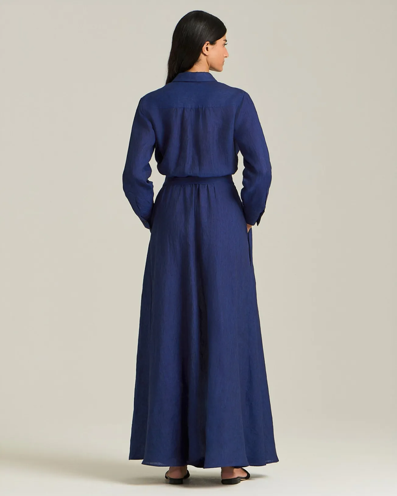 LINEN SHIRT DRESS
