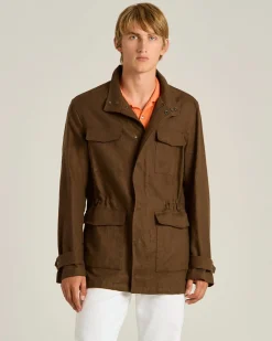 LINEN UTILITY JACKET