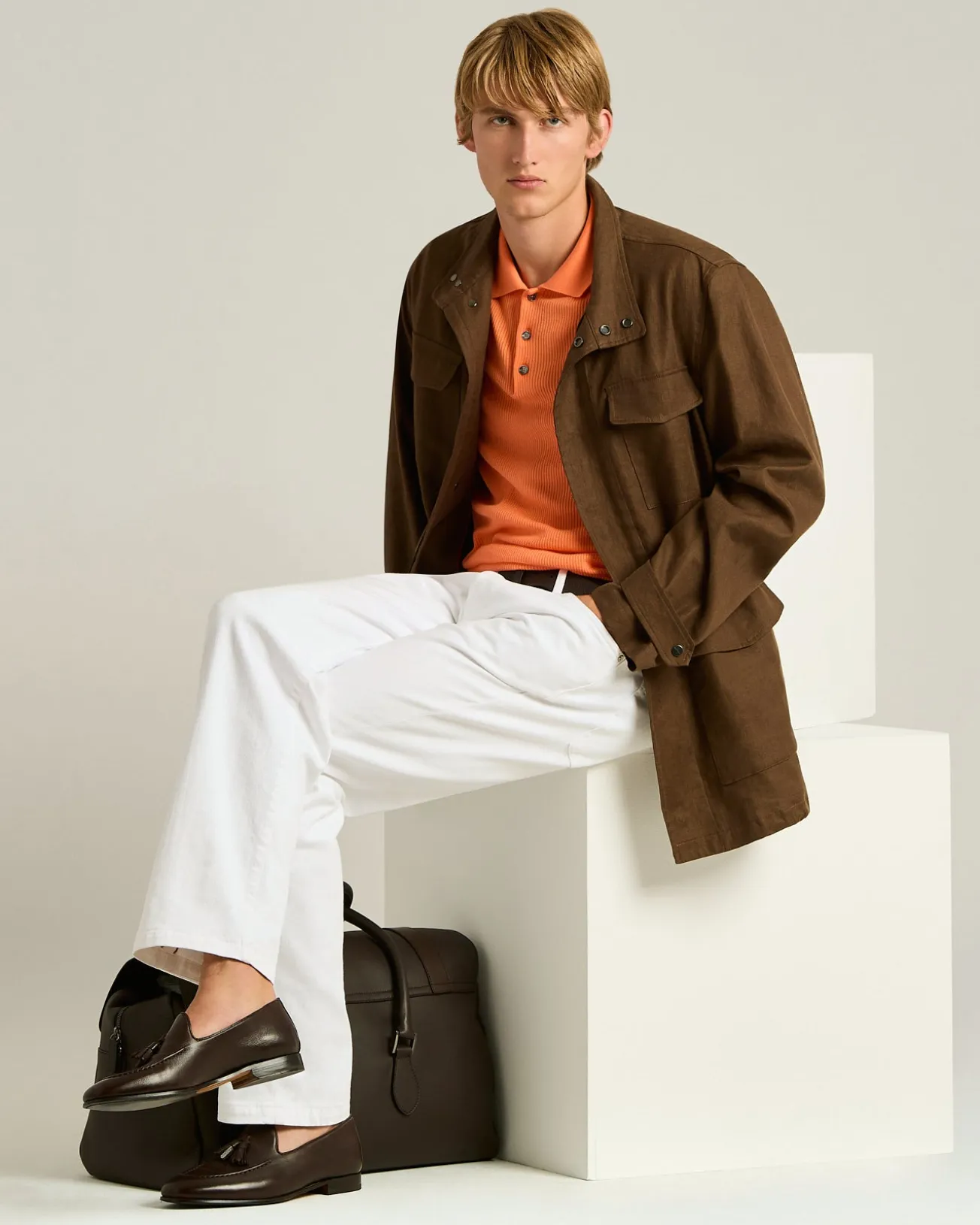 LINEN UTILITY JACKET