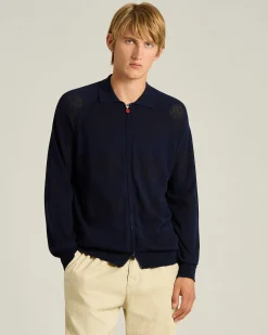 LONG-SLEEVED ZIPPED BOMBER JACKET