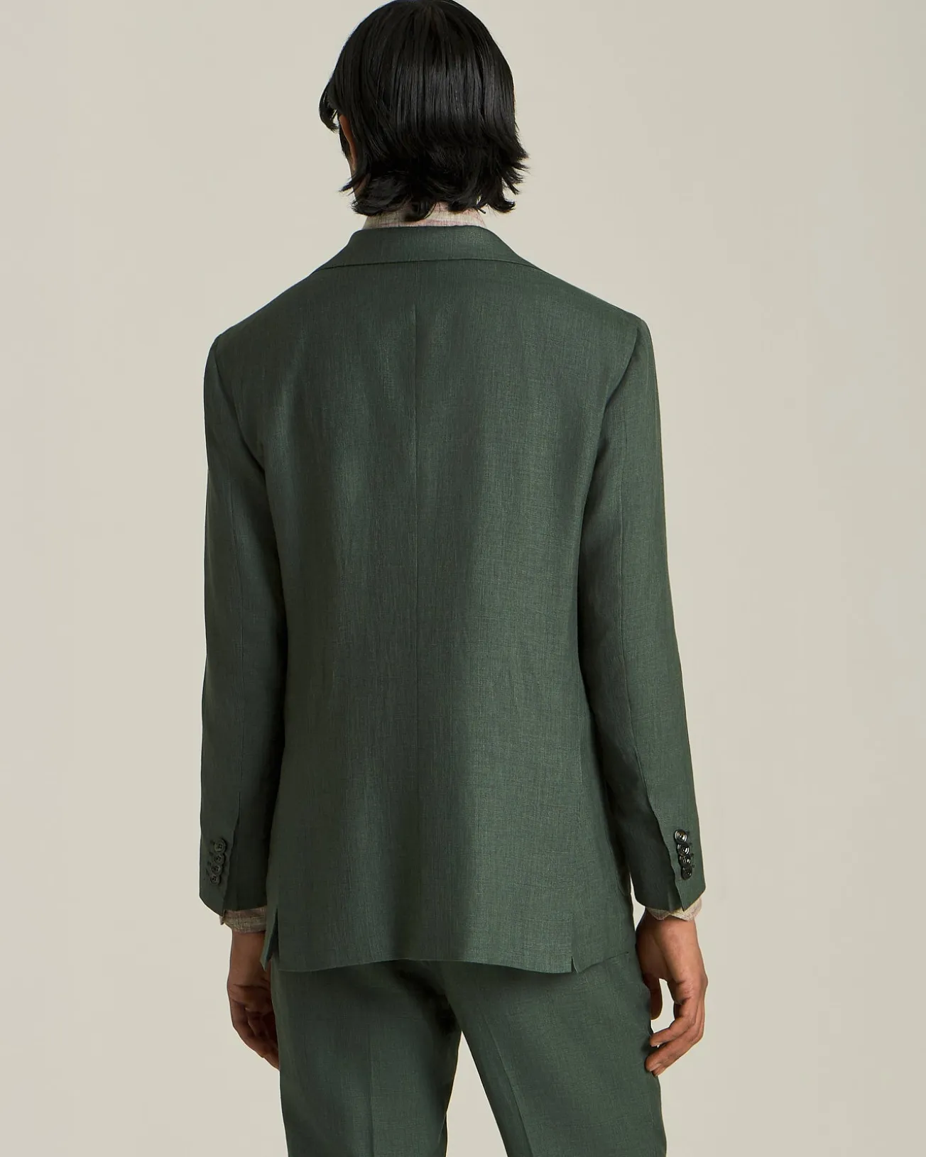 MONOCHROME CASHMERE AND LINEN SUIT