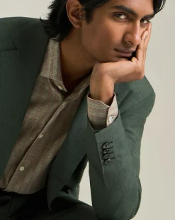 MONOCHROME CASHMERE AND LINEN SUIT