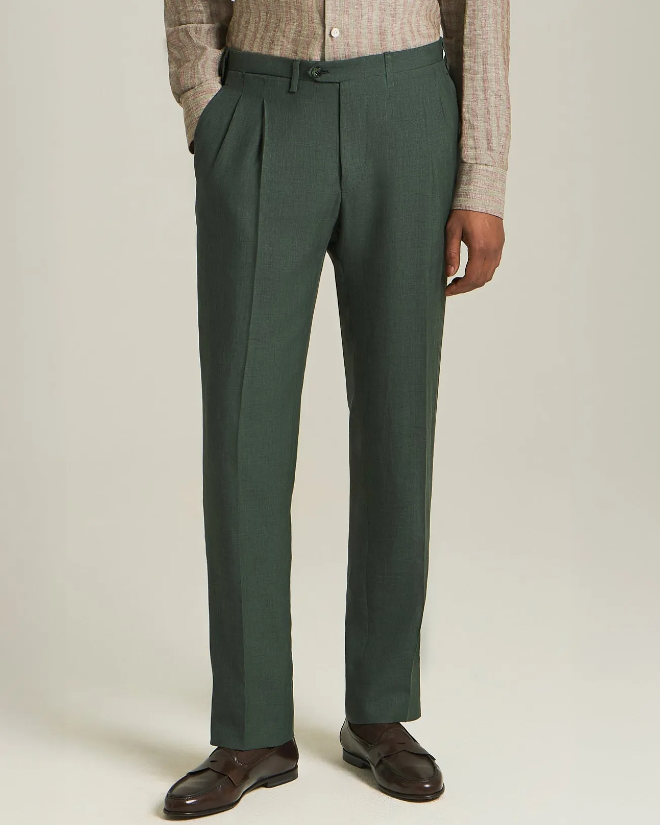 MONOCHROME CASHMERE AND LINEN SUIT