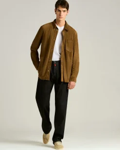 OPENWORK SUEDE CALFSKIN SNEAKERS