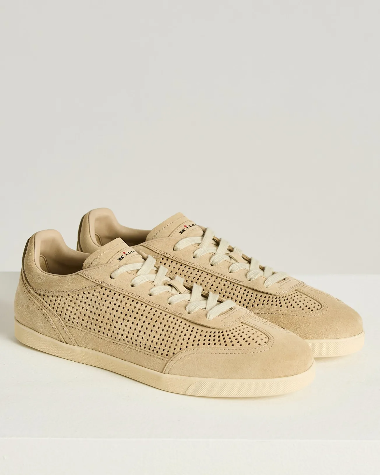 OPENWORK SUEDE CALFSKIN SNEAKERS