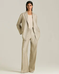 OVERSIZED LAMÉ EFFECT VISCOSE JACKET