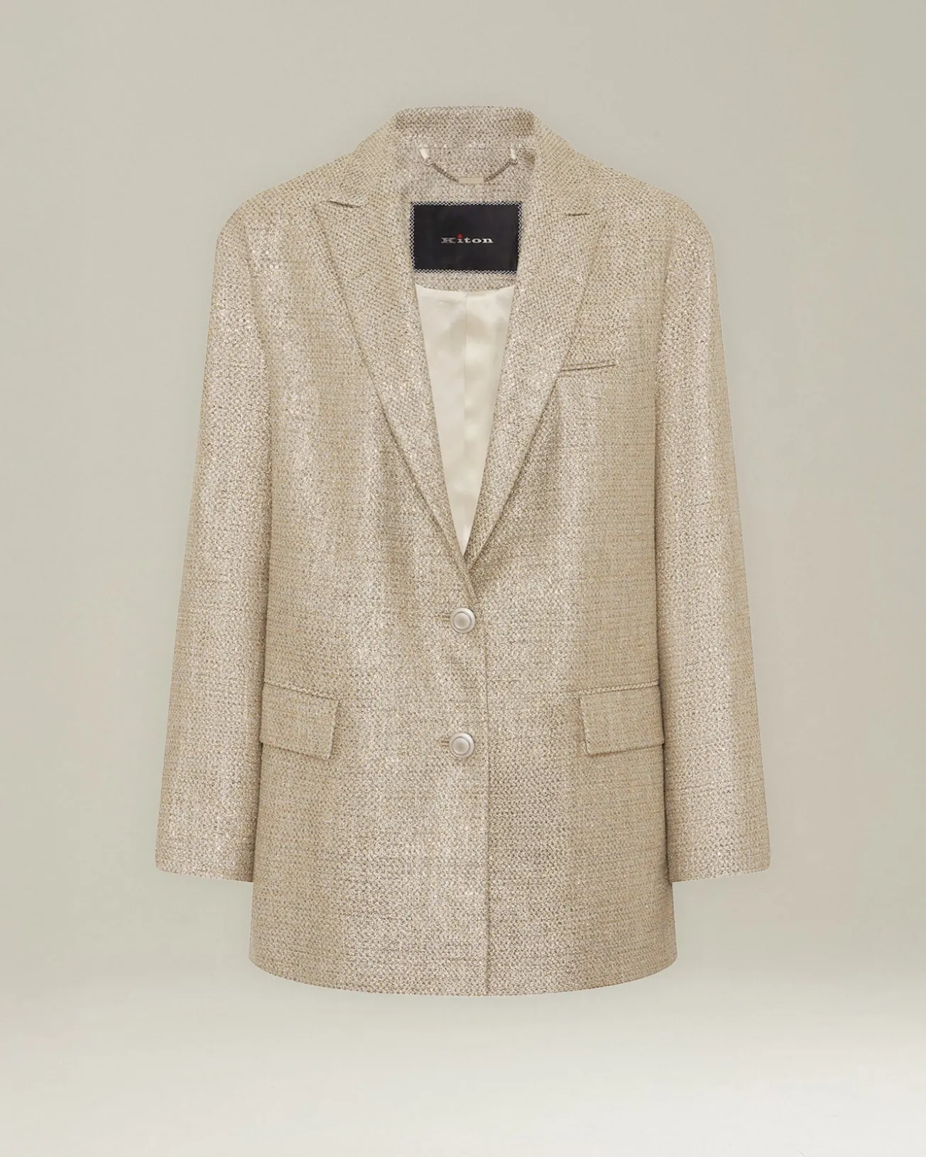 OVERSIZED LAMÉ EFFECT VISCOSE JACKET
