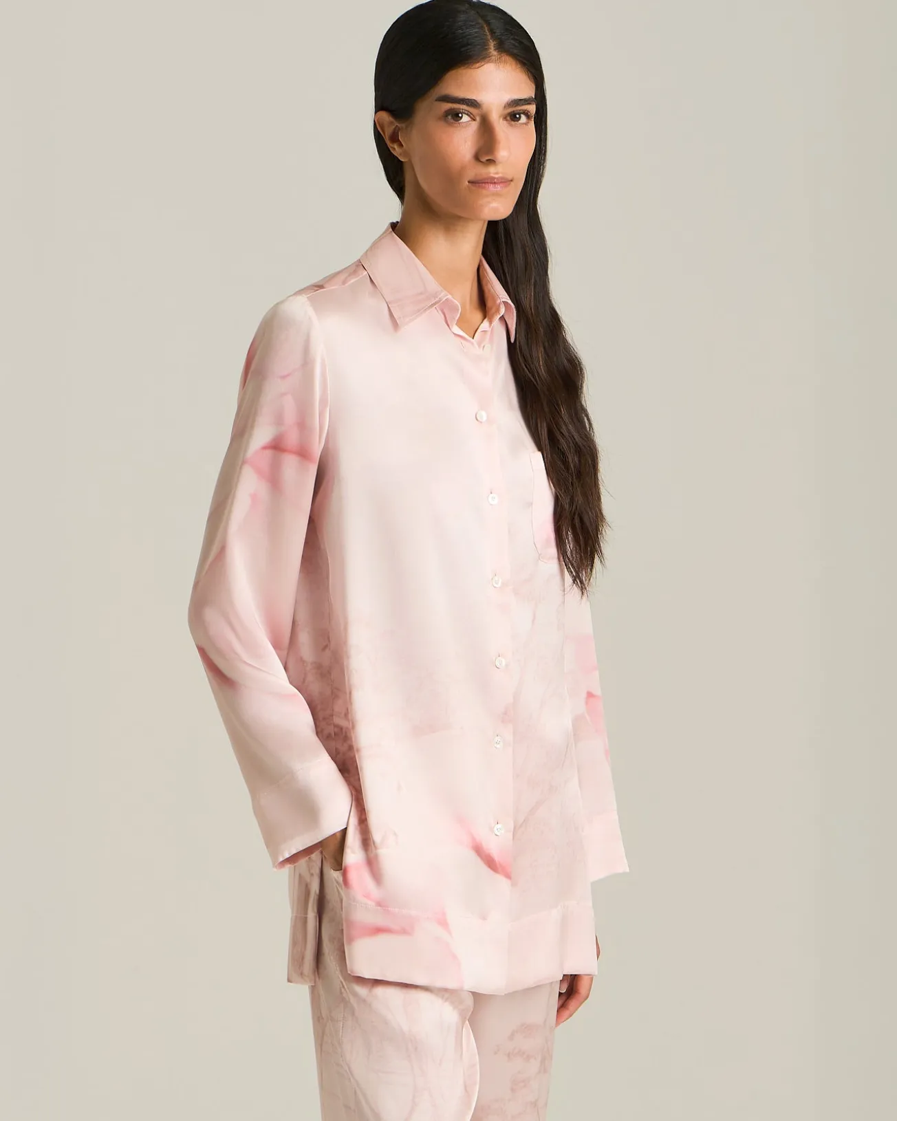 PRINTED SILK SHIRT