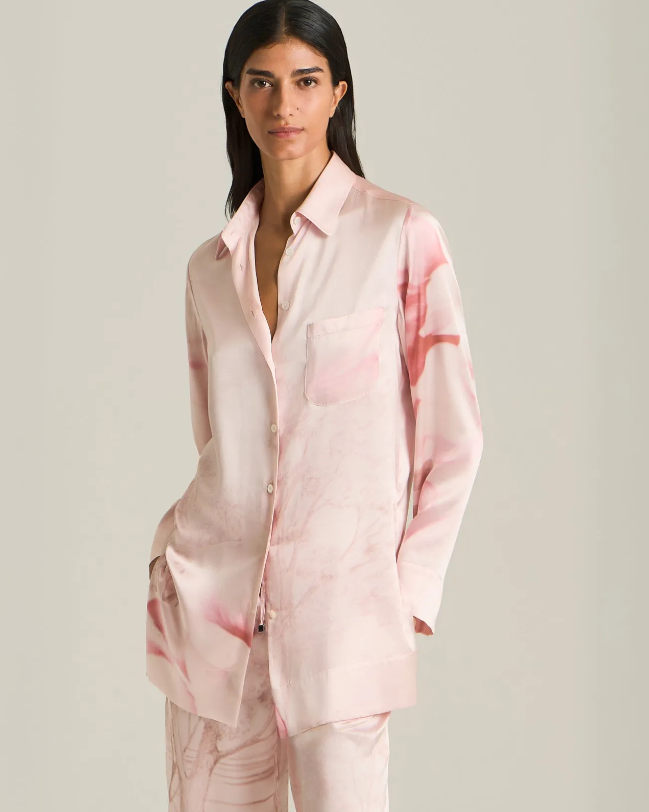 PRINTED SILK SHIRT